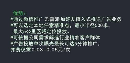 微信定向投放广告费用（微信精准投放广告费用）