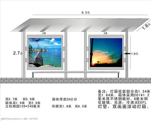公交站台广告尺寸是多少（公交车站台的广告）