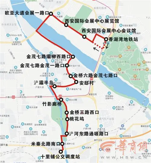 西安市公交车站广告，西安372公交车路线