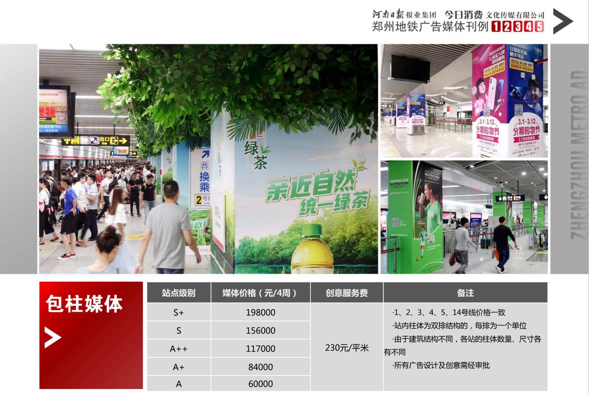 郑州地铁广告价格