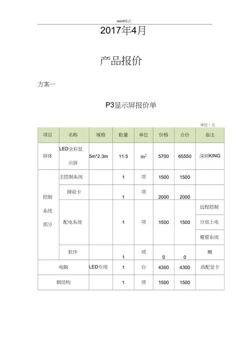 led大屏广告收费明细（LED广告牌收费明细单）